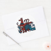 Rond Sticker autoadhésif Penscynor Bird Gardens (Enveloppe)