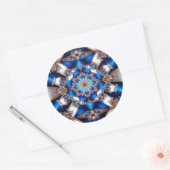 Rond Sticker aux couleurs argentine (Enveloppe)