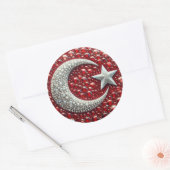 Rond Sticker aux couleurs turques Design (Enveloppe)