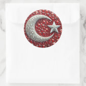 Rond Sticker aux couleurs turques Design (Sac)