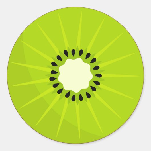 Rond Sticker aux fruits Kiwi (Devant)