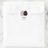 Rond Sticker aux oeufs de Pâques (Sac)