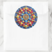 Rond Sticker avec des couleurs roumaines Design (Sac)