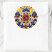 Rond Sticker avec des couleurs roumaines Design (Sac)