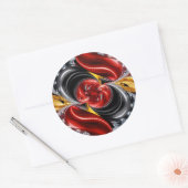 Rond Sticker avec design couleur allemande (Enveloppe)