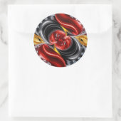 Rond Sticker avec design couleur allemande (Sac)