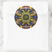 Rond Sticker avec design couleur Brésil (Sac)