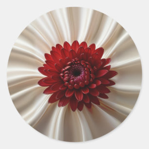 Rond Sticker avec design couleur japonaise