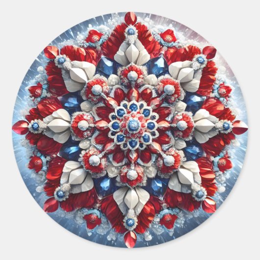Rond Sticker avec Design de couleurs norvégiennes (Devant)
