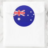 Rond Sticker avec Drapeau d'Australie (Sac)