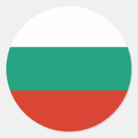 Sticker avec Drapeau de Bulgarie