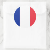 Rond Sticker avec Drapeau de France (Sac)