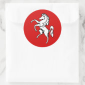 Rond Sticker avec Drapeau de Kent, Angleterre (Sac)