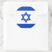 Rond Sticker avec Drapeau d'Israël (Sac)