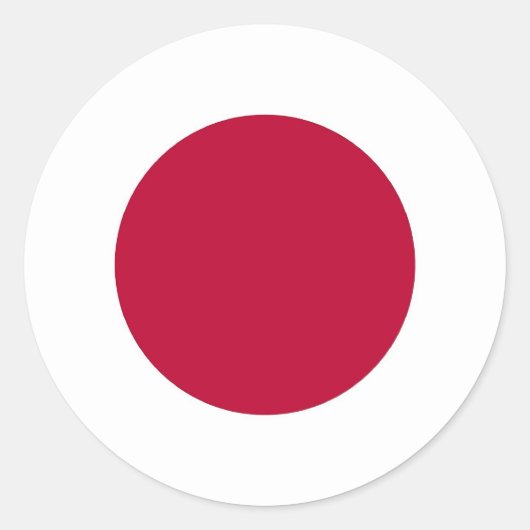 Rond Sticker avec drapeau du Japon (Devant)