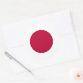 Rond Sticker avec drapeau du Japon (Enveloppe)
