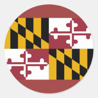 Sticker avec Drapeau du Maryland