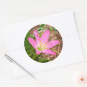 Rond Sticker avec message relatif à la nature (Enveloppe)