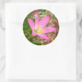 Rond Sticker avec message relatif à la nature (Sac)