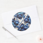 Rond Sticker avec Scottish Thistles Design (Enveloppe)