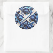 Rond Sticker avec Scottish Thistles Design (Sac)