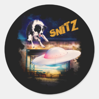 Rond sticker avec Snitz de Bob's Saucer Repair