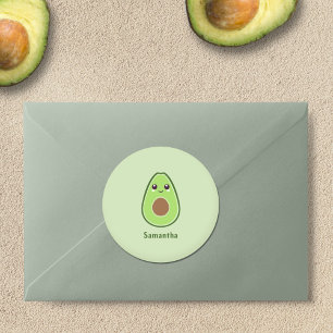 Rond Sticker Avocado mignon