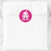 Rond Sticker awe.sm-o (Magenta) (Sac)