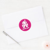 Rond Sticker awe.sm-o (Magenta) (Enveloppe)