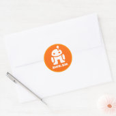 Rond Sticker awe.sm-o (orange) (Enveloppe)
