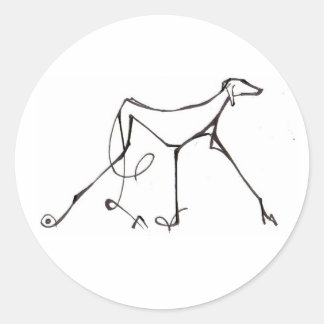 Rond Sticker Azawakh par David Moore