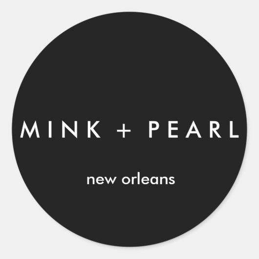 Rond Sticker B&W classique (Devant)