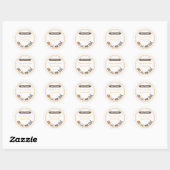 Rond Sticker Baby Favor - Train (Feuille)