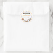 Rond Sticker Baby Favor - Train (Sac)