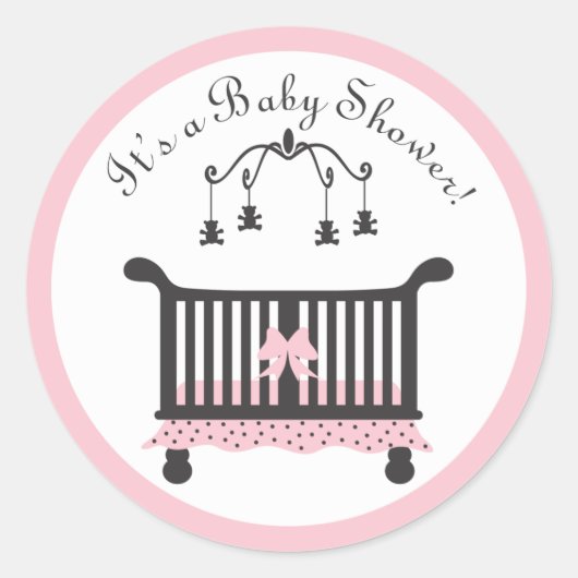 Rond Sticker baby shower (Devant)