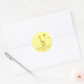 Rond Sticker baby shower (Enveloppe)