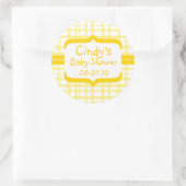 Rond Sticker baby shower (Sac)