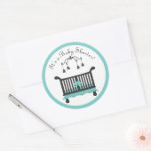 Rond Sticker baby shower (Enveloppe)