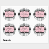 Rond Sticker baby shower (Feuille)