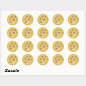 Rond Sticker baby shower (Feuille)
