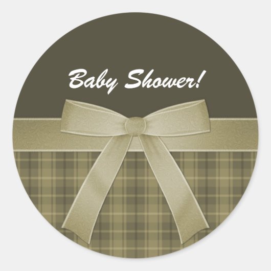 Rond Sticker baby shower (Devant)