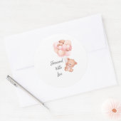 Rond Sticker baby shower (Enveloppe)