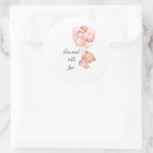Rond Sticker baby shower (Sac)