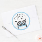 Rond Sticker baby shower (Enveloppe)
