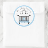 Rond Sticker baby shower (Sac)
