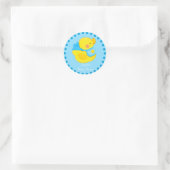 Rond Sticker Baby shower canard (Sac)