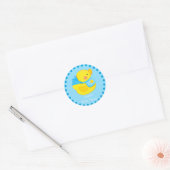 Rond Sticker Baby shower canard (Enveloppe)