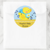 Rond Sticker Baby shower canard (Sac)
