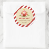 Rond Sticker Baby shower cirque (Sac)