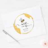 Rond Sticker Baby shower d'abeilles (Enveloppe)
